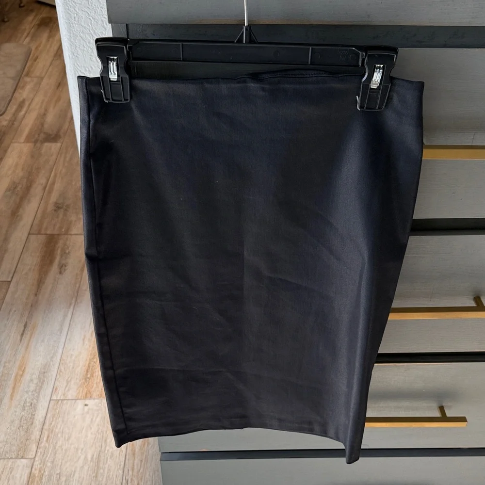 All Saints Navy-Black Pencil Skirt